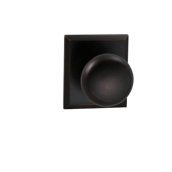 Knob Rectangular Rose Priv Knob 2-3/4" BS T Strike Tuscan Bronze 458