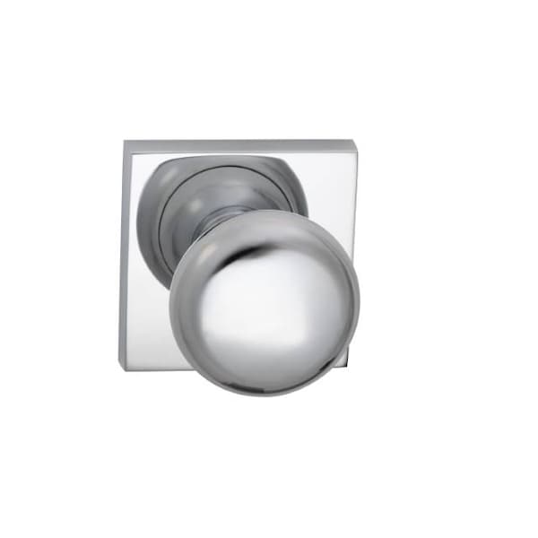 Knob Square Rose Pass Knob 2-3/4" BS T Strike Bright Chrome 458