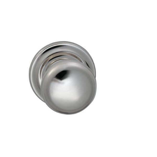 Knob Traditional Rose Priv Knob 2-3/4" BS Full Lip Bright Nickel 458