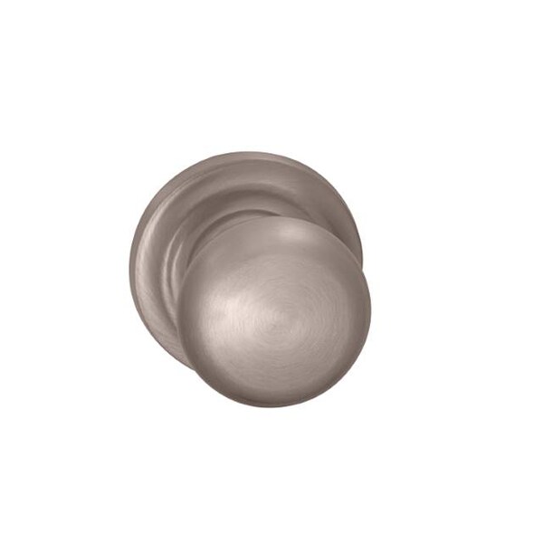 Knob Traditional Rose Priv Knob 2-3/8" BS Full Lip Satin Nickel 458