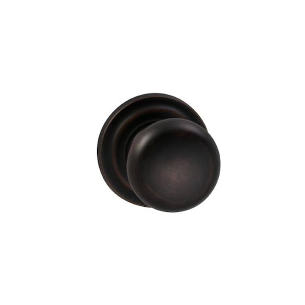 Knob Traditional Rose Priv Knob 2-3/8" BS Full Lip Tuscan Bronze 458