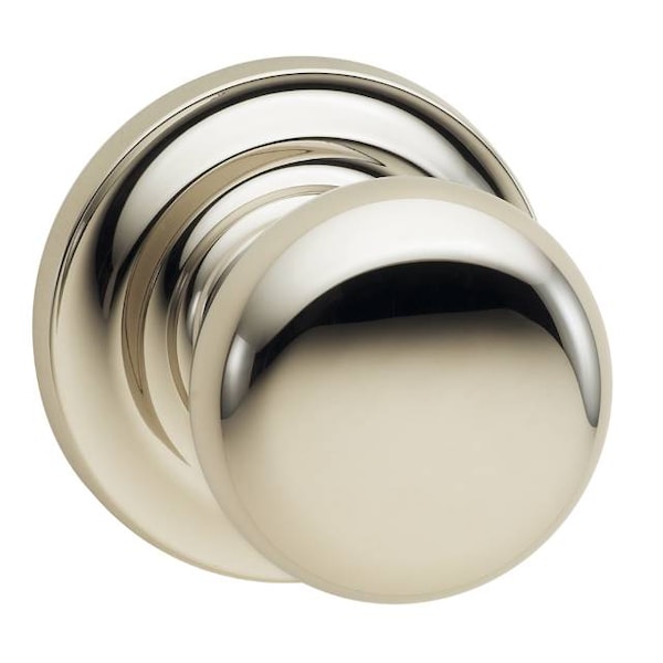 Knob Traditional Rose Pass Knob 2-3/8" BS T Strike Bright Nickel 458