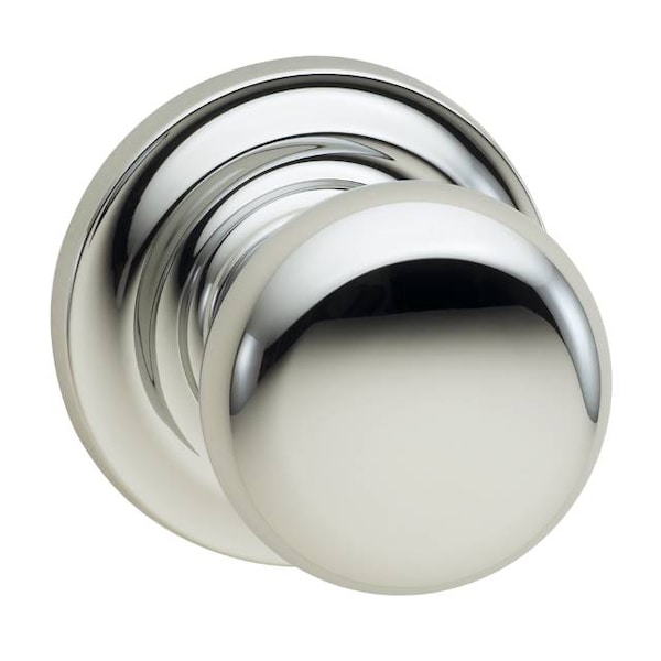 Knob Traditional Rose Pass Knob 2-3/8" BS T Strike Bright Chrome 458