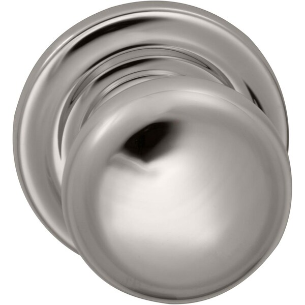 Knob Traditional Rose Priv Knob 2-3/8" BS Full Lip BR CH by BR NKL 458