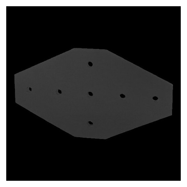 Black 45 S 7 Hole Cross Joining Plate
