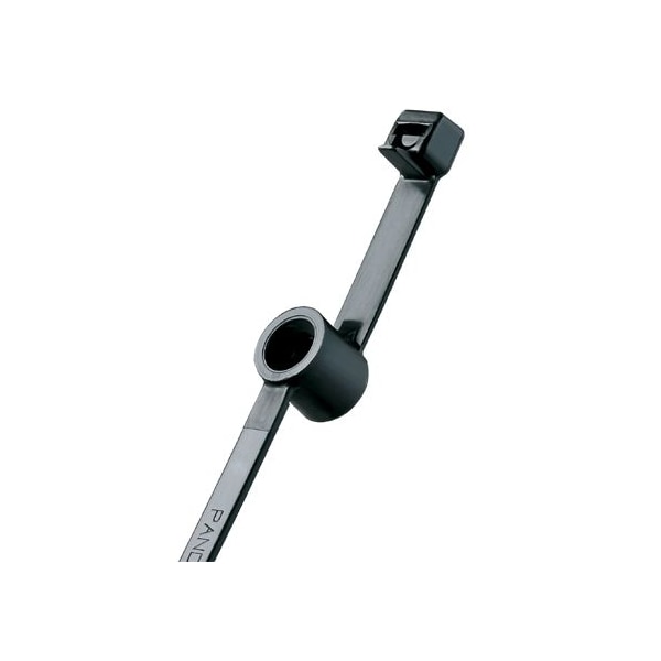 Cable Tie, 8-1/2 in L, 1.97 in Max Bundle Dia., Black, Nylon 6/6, 50 lb Strength, 500 PK