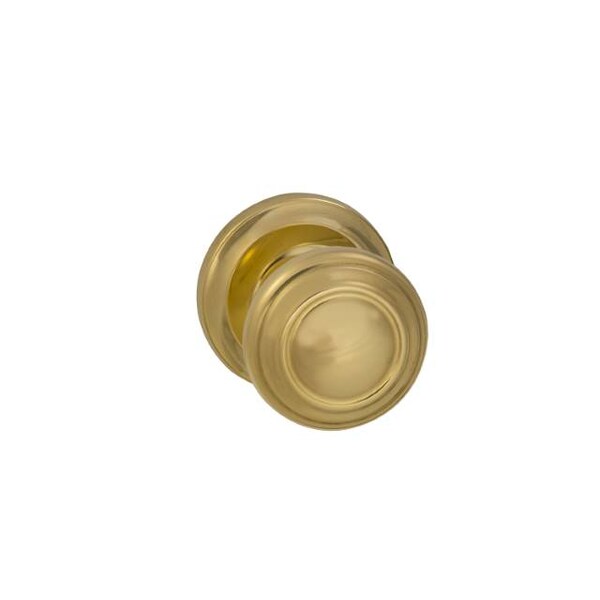 Knob 2-5/8" Rose Pass 2-3/4" BS T 1-3/8" Doors ULQ Bright Brass 472