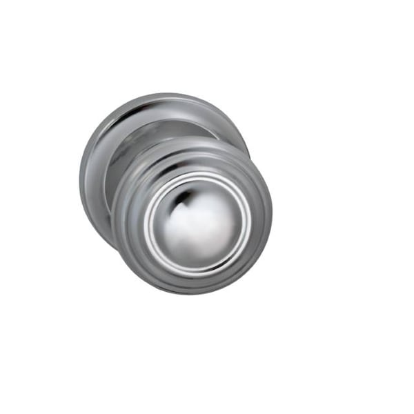 Knob 2-5/8" Rose Priv 2-3/4" BS T 1-3/4" Doors Bright Chrome 472