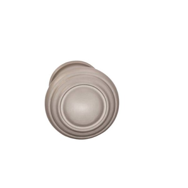 Knob 1-3/4" Rose Pass 2-3/4" BS T 1-3/4" Doors Satin Nickel 472