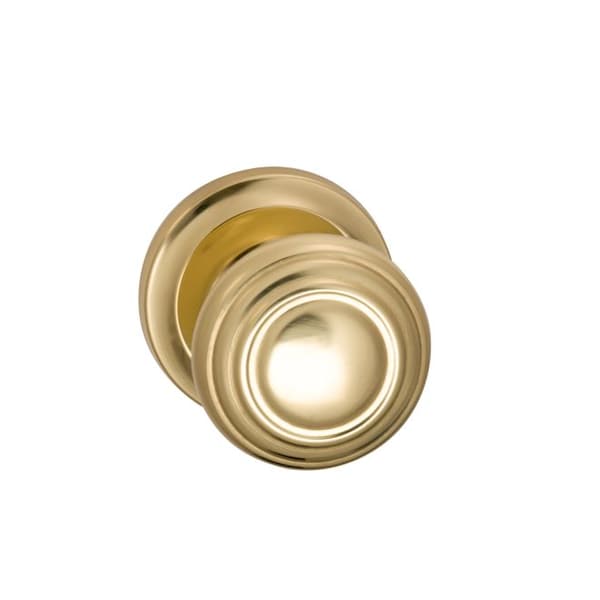 Knob 2-5/8" Rose Pass 234BS Full Lip 1-3/8" Doors Bright Brass 472