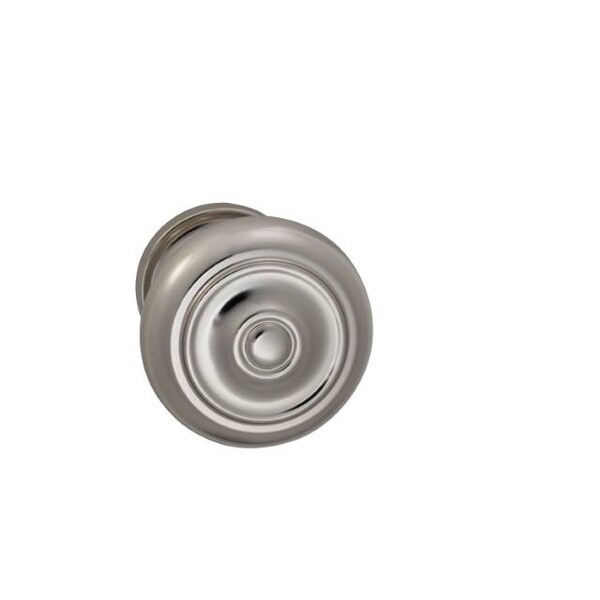 Knob 1-3/4" Rose Pass 2-3/4" BS T 1-3/4" Doors Bright Nickel 473