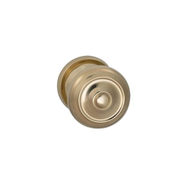 Knob 2-3/16" Rose Pass 2-3/4" BS T 1-3/4" Doors ULQ Bright Brass 473