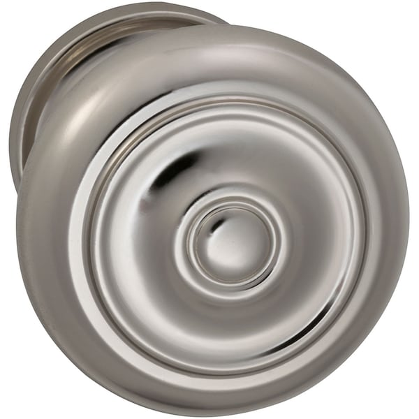 Knob 1-3/4" Rose Pass 2-3/8" BS T 1-3/8" Doors Bright Brass 473