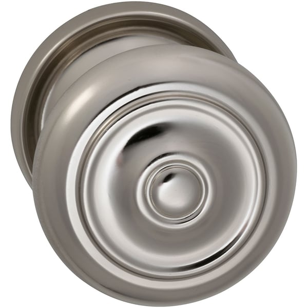 Knob 2-3/16" Rose Pass 2-3/8" BS T 1-3/8" Doors Bright Brass 473