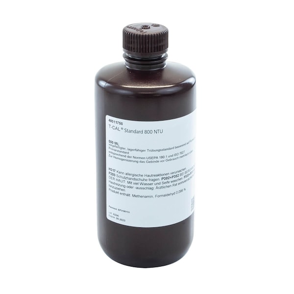 T-CAL Turbidity Standard, 800 NTU 500 mL
