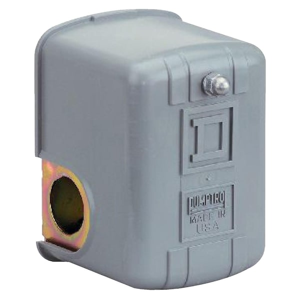 Pressure Switch, Standard, DPST, 1 Ports, 1/4" FNPS, 20 to 40 psi Range, Polypropylene