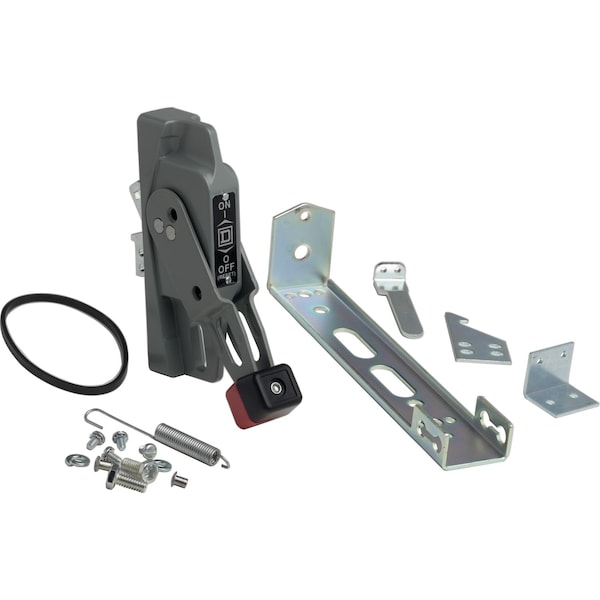 Operating mechanism, flange mounted, variable depth, handle mechanism, 4in handle, NEMA 4X enclosure