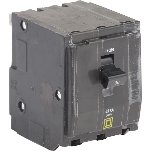 Miniature Circuit Breaker, QO Series, 30A, 3 Pole, 240V AC, 65kA at 120V AC