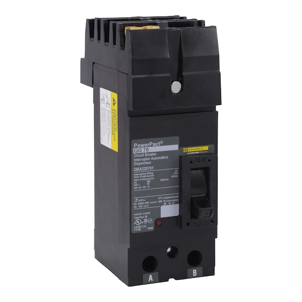 Molded Case Circuit Breaker, POWERPACT Q Series, 175A, 2 Pole, 240V AC, 10kA at 240V AC