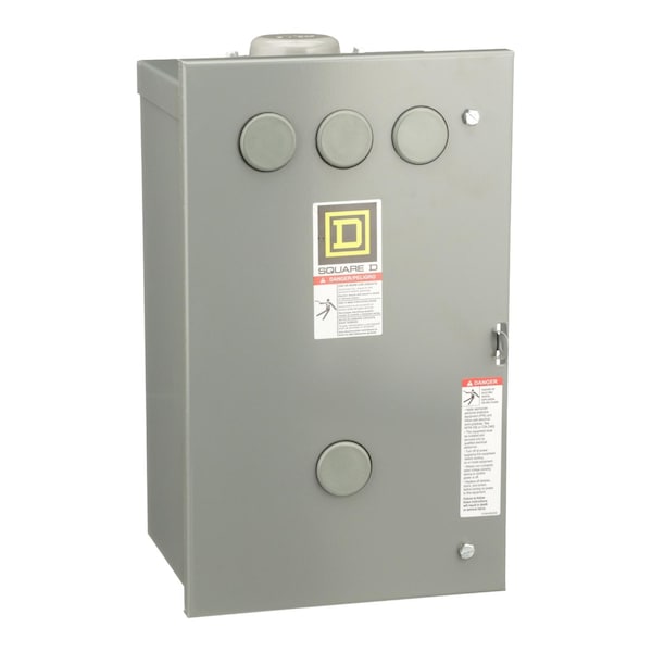 Contactor, Type L, multipole lighting, electrically held, 30A, 2 pole, 600V, 110/120VAC 50/60Hz coil, NEMA 3R
