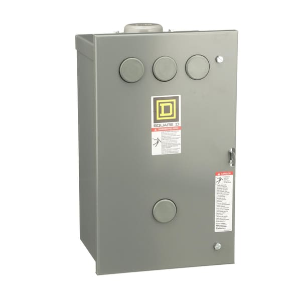 Contactor, Type L, multipole lighting, electrically held, 30A, 8 pole, 600V, 110/120VAC 50/60Hz coil, NEMA 3R