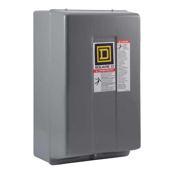 Contactor, Type L, multipole lighting, mechanically held, 30A, 12 pole, 600V, 110/120VAC 50/60Hz coil, NEMA 1