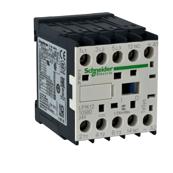 IEC Magnetic Contactor, 4NO, 24V DC, 4 P, Solder Pin