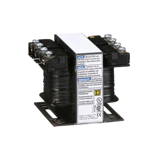 Control Transformer, 50 VA, Not Rated, 12/24V, 600V