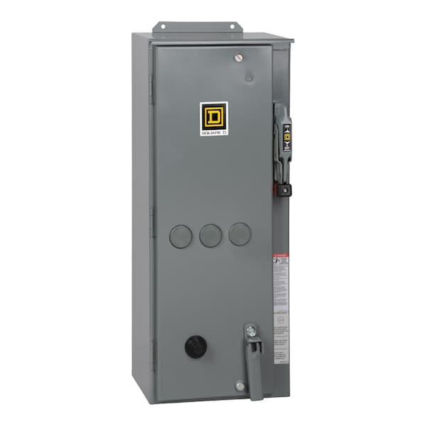 Motor Starter, Non-Reversing, No Auxiliary Contacts, 110V-120V AC, 3 P