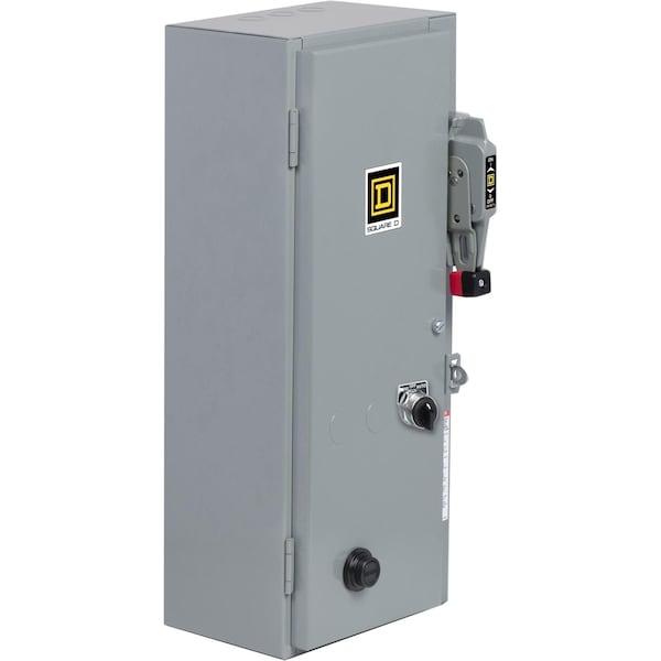 Motor Starter, Non-Reversing, No Auxiliary Contacts, 120V-480V AC, 3 P