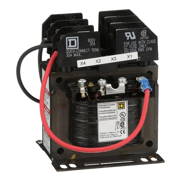 Control Transformer, 100 VA, Not Rated, 110/220V AC, 120/240V AC, 115/230V AC