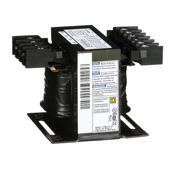 Control Transformer, 100 VA, Not Rated, 99/120/130V, 240/416/480/600V