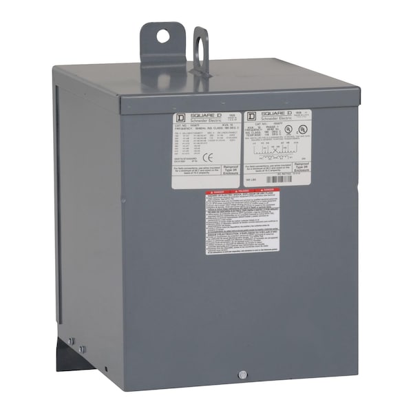 General Purpose Transformer, 10 kVA, NEMA 3R, 110/220V AC, 190/200/208/220V, 380/400/416/440V