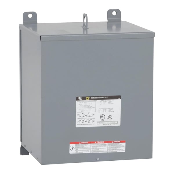 General Purpose Transformer, 25 kVA, NEMA 3R, 120/240V AC, 240/480V AC