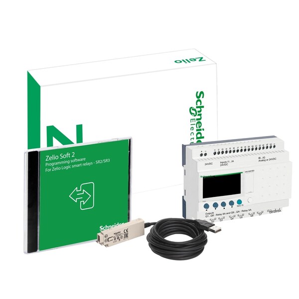 Modular discovery packs, Zelio Logic SR2 SR3, smart relay discovery pack, 26 IO, 24V DC