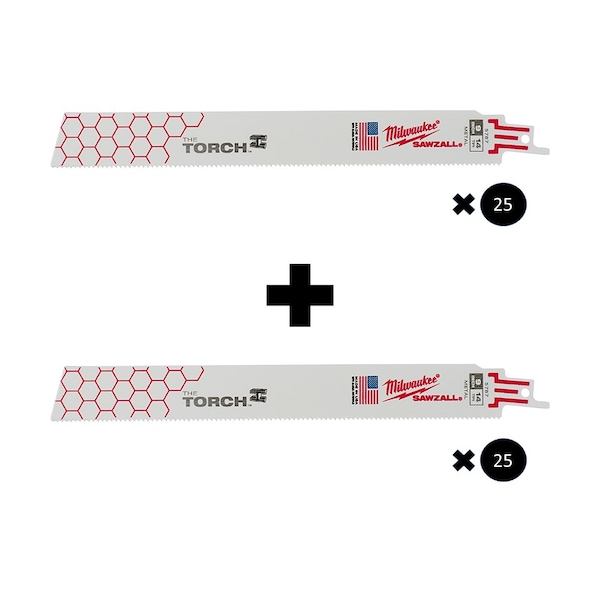 9" 14 TPI The Torch SAWZALL Blades Combo (50-Pack)
