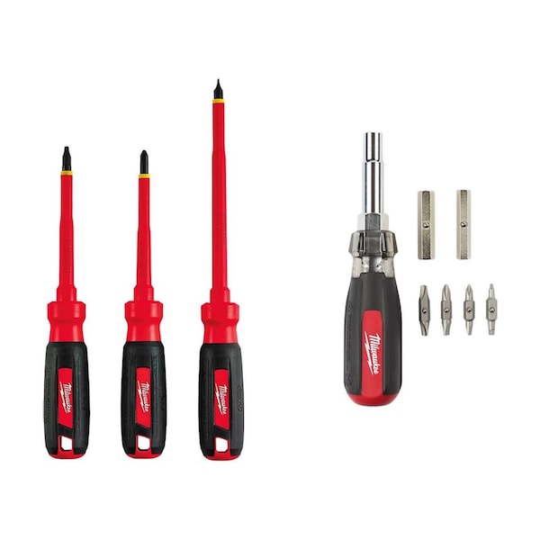 Insulated Screw Set w/Screwdriver 13"
