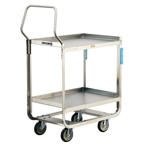Stainless Handler Series 2 Shelf Cart; 1,000 lb Capacity, 18"x27"