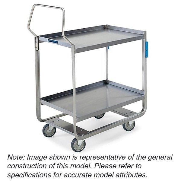Stainless Handler Series 3 Shelf Cart; 1,000 lb Capacity, 21"x49"