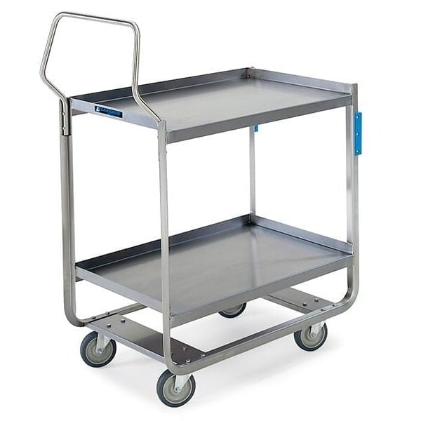 Stainless Handler Series 2 Shelf Cart; 1,000 lb Capacity, 21"x49"