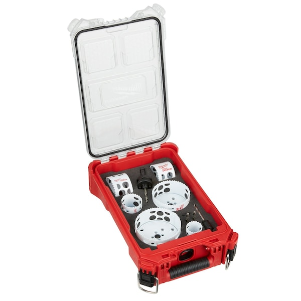HOLE DOZER Bi-Metal Hole Saw Kit w/PACKOUT Compact Organizer - 10PC