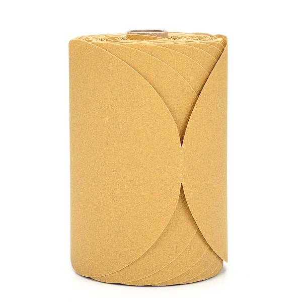 Paper Disc, 6" dia., P120A, Gold, PK10