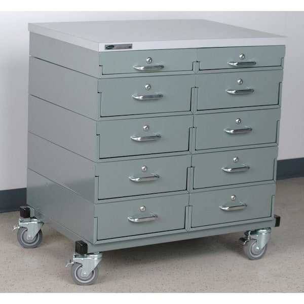 Two Mobile Drawer Units, Wide