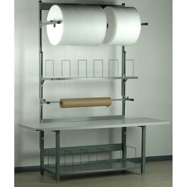 Double Deck Packing Work Bench, 96" W, 1000 lb.