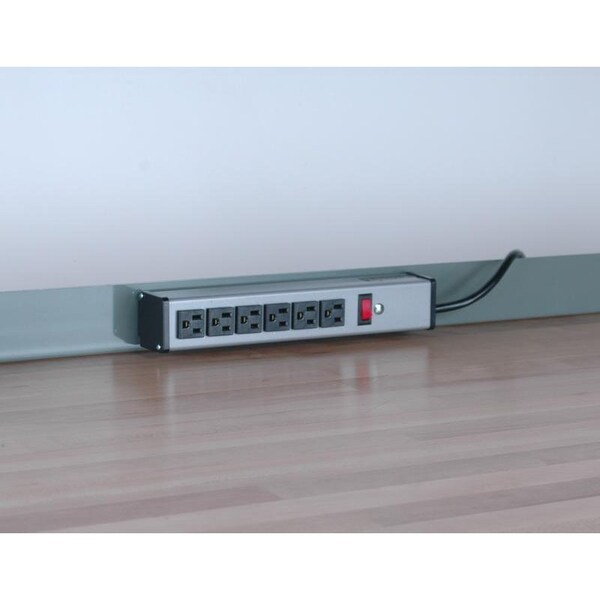 Outlet Strip, 6 Outlet(s) 6 ft.