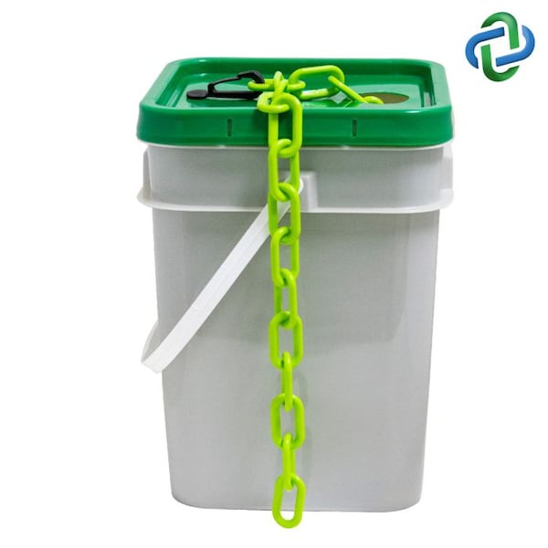 Safety Green Chain Pail 3"(#10, 76 mm)x
