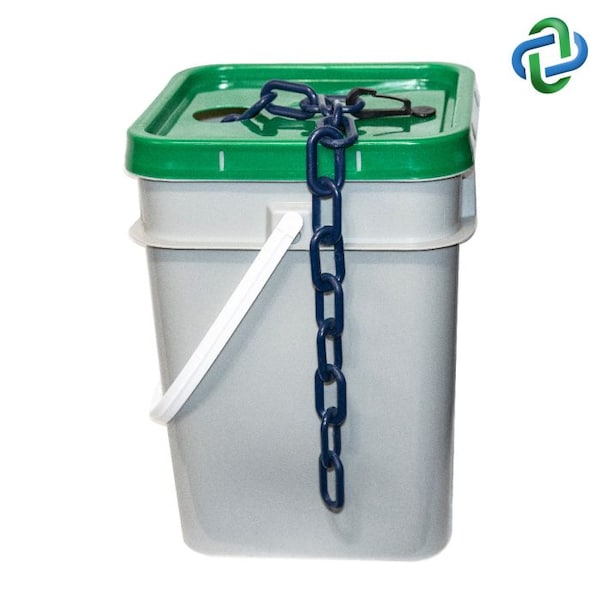 Cobalt Blue Plastic Chain Pail 1.5"(#6,