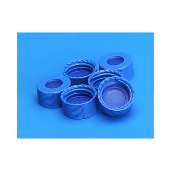 R.A.M. Ribbed Cap, Royal Blue, Clr PTFE/Blue Silicone Ultra, PK1000