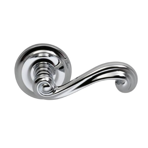 Lever 2-5/8" Rose Pass 2-3/4" BS T 1-3/4" Doors Bright Chrome 55