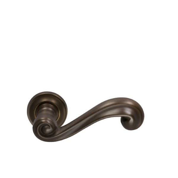 Lever 1-3/4" Rose Left Hand Single Dummy Unlacquered Antique Bronze 55